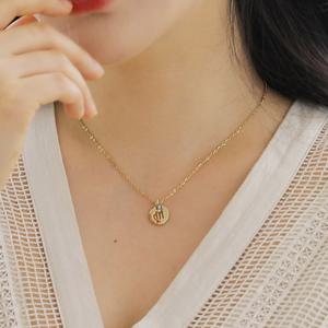 [핑크선물포장 쇼핑백] Heidi Surgical Steel Necklace / 서지컬(써지컬) 목걸이