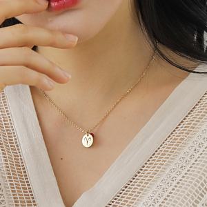 [핑크선물포장 쇼핑백] Alicia Surgical Steel Necklace / 서지컬(써지컬) 목걸이