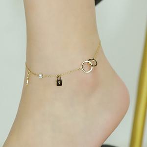 [핑크선물포장 쇼핑백] Anika Surgical Steel Ankle bracelet  / 서지컬(써지컬) 발찌
