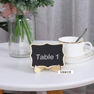 우드 메시지보드 사인보드 가격표시 미니칠판 메모 5pcs
