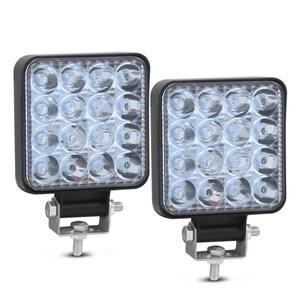 1X LED 작업 조명 헤드라이트 콤보 바 오프로드 스팟 홍수 안개 램프 12V 48/42W 트럭 SUV ATV
