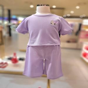 프렌치캣2 보라 와플 TS 바지 세트ch셋업 6부 운동복 츄리닝 (Q52DKT300 Q52DKP140)