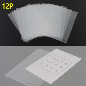 L자파일 A4 투명 파일홀더 12P