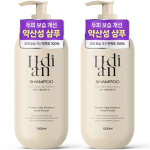 1+1 헤디안 대용량 단백질 샴푸 호텔포레스트향 1L 약산성 프로틴 데일리