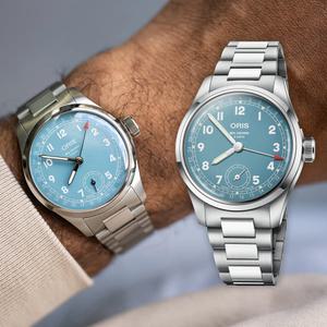오리스 시계 빅크라운 포인터데이트 칼리버 473 아이스블루 38mm 백화점AS -25년신형