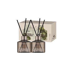 쿤달 시그니처 퍼퓸 디퓨저 세트 라임배질앤만다린 (본품, 200ml, 2개 + 섬유스틱, 10P)