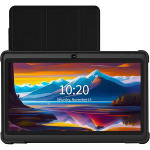 VOLENTEX 태블릿 7 인치 안드로이드 11 32GB 2GB RAM 쿼드코어 프로세서 PC Dual 카메라 WiFi Type C 가죽