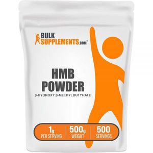 BulkSupplements.com 남성용 HMB 셔플리먼트 파우더, 베타 하이드록시부티레이트 파우더, 운동용, 500g