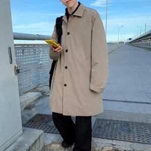 출근 데일리 남자 룩 스타일 직장인 코디 간절기 트렌치 맥 코트 Emh
