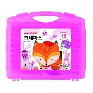 모니주 가방크레파스 18색 핑크