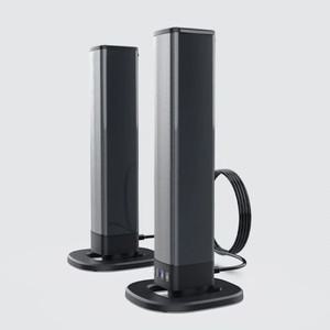 Rsionch 무선 블루투스 스피커, 2 in 1 분할 테이블 TV 사운드바, 라디오 휴대용 AUX USB, PC 노트북용
