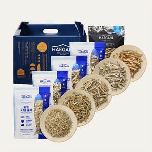 [국내산/HACCP] 서해 보령 저염 멸치 5종 세트 600g (세멸+자멸+중멸+대멸+훈연) | 열풍건조 저염 멸치 선물세트