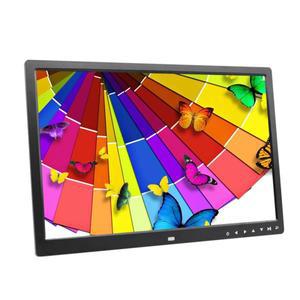 터치 단추 디지털 포토 프레임, LED 백라이트, 1080P HD 전자 앨범, 벽걸이 디스플레이, 비디오 광고, 17