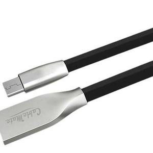 5핀충전케이블 USB2.0 Micro 5P 메탈실버 플랫 고속 충전 케이블 3M