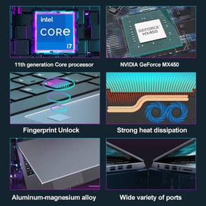 노트북 Windows Intel 사무실 NVIDIA i9 13620H 1260P 인치 i7 MX550 게임용 11 인식 IPS 슬림 울트라북 4G WiFi 지문 15.6