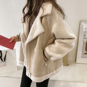 [오노마] ONM G126822_양털배색 페이크 무스탕 집업자켓  27354589)