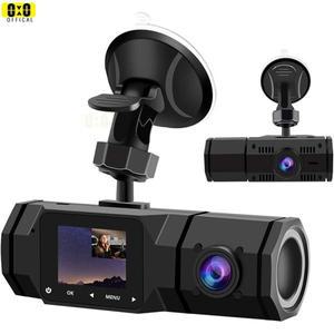 자동차 레코더 듀얼 대시 캠 FHD 1080P 전면  내부 카메라 택시 루프 녹화용 IR 야간 투시경 Dashcam
