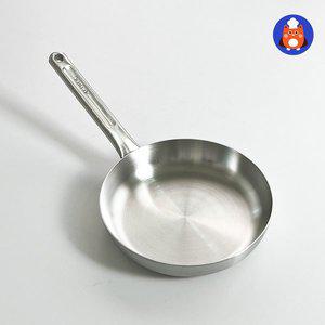 [기타]국산 무연마제 스텐팬 통5중 스탠 인덕션 후라이팬 에테르 24cm