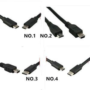 y젠더 y잭 이어폰 마이크 헤드셋 -c 미니 마이크로 usb 5Pin 데이터 케이블 Zhiyun 크레인 안정제 제어 니