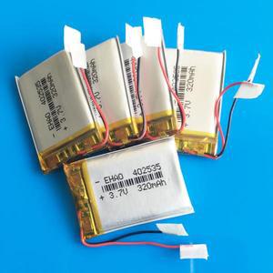 3.7V 320mAh Lipo 폴리머 리튬 충전지 402535 MP4 스마트 워치 GPS DVD 블루투스 헤드셋 카메라용