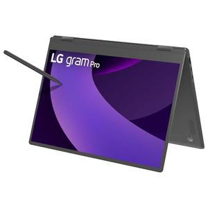 LG gram Pro 2in1 16인치 경량 터치스크린 노트북 컴퓨터 인텔 코어 Ultra7 255H 프로세서로 구동되는 Evo