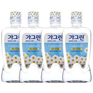 [가그린] 구강 청결제 카모마일 750ml X 4개 무료배송