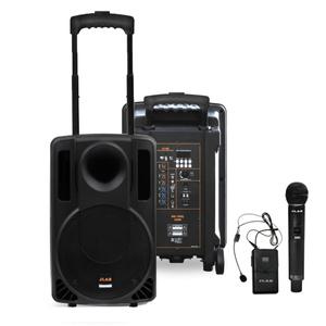 JLAB MK-130Q 180W 이동식앰프스피커+ 무선마이크+헤드셋마이크/블루투스 포터블 강의용 행사 버스킹용