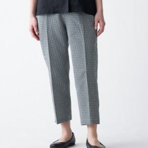 무인양품 MUJI 여성 스트레치 서커 테이퍼드 팬츠 BEH02A1S