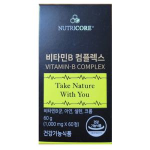 뉴트리코어 비타민B 컴플렉스 1000mg x 60정