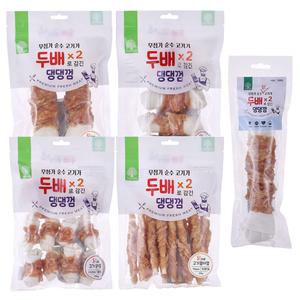더내추럴 두배댕댕껌 치킨껌 5종 대용량