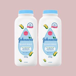 존슨즈 베이비 파우더 200g  2개