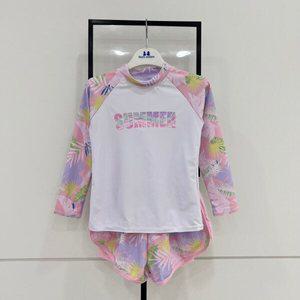 JAX3GSW28탈렌트클로젯썸머플라워래쉬가드세트