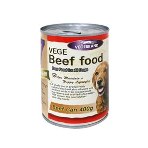 베게 소고기캔 400g 대용량 강아지캔