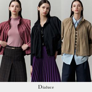 [론칭가 89900원][Dialuce] 디아루체 소프트 핀턱 블루종 점퍼