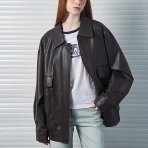 세미오버 페이크레더 블루종점퍼 Brown_K244PSI703