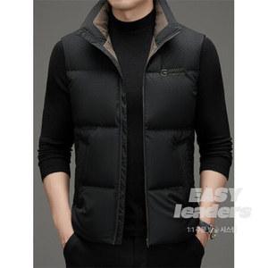 남자 도톰 보온 남성 하이넥 코트 숏 나시 겨울 패딩조끼 패션 EY4