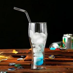 [하프클럽/알티피아]보냉 맥주잔 400ml 손잡이 로하티이중유리 유리컵 유