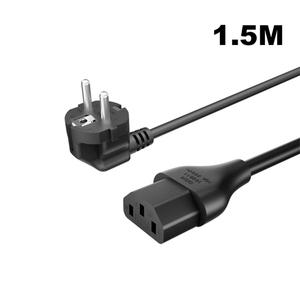 순수 구리 전원 코드 PC LCD LED 라이트 프롱 노트북용 1.5M 전원 케이블 3 핀 그림 8 AC 110V-220V EU 영