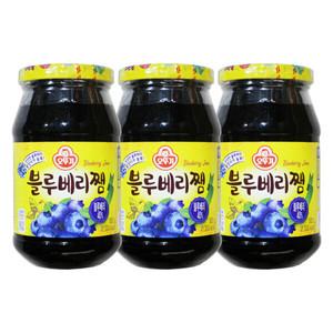 오뚜기 블루베리쨈 500g 3개 잼 토스트 식빵