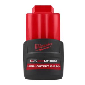 밀워키 M12 HB2.5 12V 2.5Ah 리튬이온 배터리