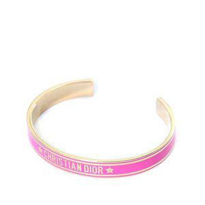[DIOR]디올 골드메탈 로고 래커 여성 코드 뱅글/B1650ODELQ 35P