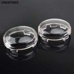 2Pcs 바이크 오토바이 표시기 렌즈 커버 신호등 켜기 Harley Sportster 883 1200 Touring Street Glide Softail Dyna FXD FXSB