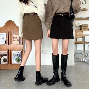 스커트 URS147303 데님스커트 치마 h라인롱스커트 h라
