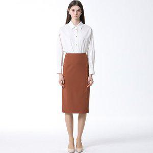 [리스트]H라인 미디 랩 스커트  택가격  158000원 _P362155168