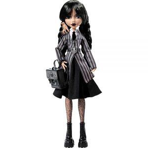 [정품] Monster High Wednesday 인형 및 액세서리, 네버모어 아카데미 유니폼의 수요일 아담스 수집품, 물