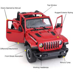취미 RC JEEP 랭글러 루비콘 114 스케일 자동차 원격 제어 장난감 모델 라디오 기계 어린이 성인용