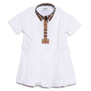 [부산점][버버리][버버리] 23SS 빈티지 체크 피케 원피스 (8053564 WHITE 23S)