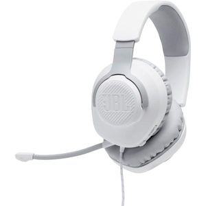 JBL Quantum 100 유선 오버이어 게이밍 헤드폰 화이트