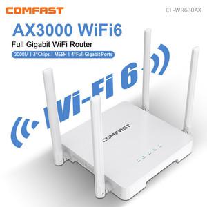 가정용 무선 기가비트 증폭기 AX3000 와이파이 원격 제어 6 메쉬 라우터 4 안테나 MU-MIMO WPA3 2.4Ghz 5.8