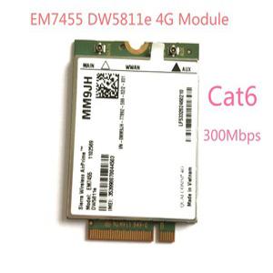 델 노트북용 LTE-FDD LTE-TDD 4G 모듈 카드 Cat6 PN MM9JH EM7455 DW5811e